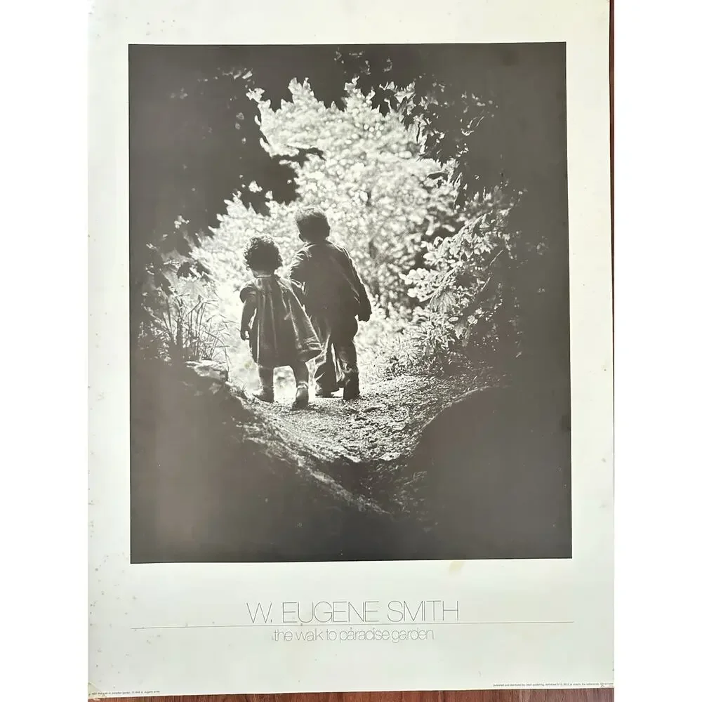 Vintage 1980s W Eugene Smith The Walk to Paradise Garden 1946 Photo Poster 24”